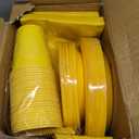 200Pcs Yellow Birthday Decorations, Yellow Plates and Napkins Party Supplies Serves 50, Yellow Paper Plates for Bee Sun Sunshine Baby Shower Easter Mardi Gras Spring Summer Party Decorations