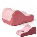 Memory Foam Wedge Pillow Intimacy Couples Pillow, Pregnant Ergonomic Contoured Position Pillow for Sleeping & Reading, Multi-Functional Bed Pillow Back Support Cushion Pink