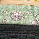 Istana 2x3 Area Rug - Green Boho Rugs for Living Room 2x3 - Foldable Small Rugs for Bedroom - Stain Resistant Washable Rug Non Slip - Eco-Friendly Area Rugs Indoor