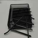 Greenco 3-Tier Mesh Letter Tray Desk Organizer - Document, Paper Holder for Office - Black