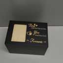 Pet Memorial Urns for Dog or Cat Ashes, Large Wooden Funeral Cremation Urns with Photo Frame, Memorial Keepsake Memory Box with Black Flannel as Lining, Loss Pet Memorial Remembrance Gift (Large - Capacity 90 Cubic Inches)