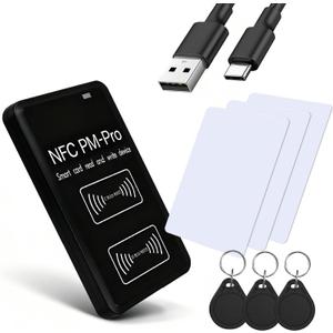 IC&ID RFID Copier,RFID Reader Applicable to IC 13.56 MHz,RFID Copier Reader Writer Applicable to ID 125-500 KHz,for:ID/CUID/FUID/UFID/GDM/5200/5577/8265/8268/4305/HID-125K Cards,Not Used for iOS