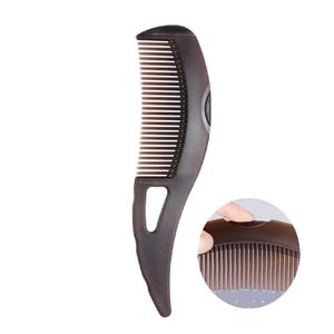Dandruff Comb with Self-Cleaning Hollow Teeth & Massage Handle - Scalp Detox Comb for Flakes, Oil Removal - Dandruff Scalp Hair Combs for Women/Men/Kids (Brown)