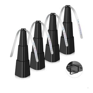 Fly Fans for Tables, Fly Fan Outdoor Indoor Keep Flies Away, Table Top Spinner with Holographic Blades, Flies Deterrent for Picnic, Restaurant, Party, Home, BBQ (4 Pack)