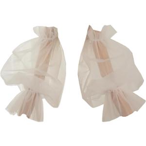 Removable Puff Sleeves for Wedding Dress Tulle Detachable Sleeves Add On Wedding Gift Bridal Accessories (Champagne)