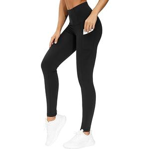 THE GYM PEOPLE Thick High Waist Yoga Pants with Pockets, Tummy Control Workout Running Yoga Leggings for Women
M