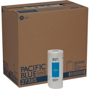 Georgia-Pacific Pacific Blue Select 2-Ply Perforated Roll Paper Towel, White, 85 Sheets Per Roll, 30 Rolls Per Case, 27385
