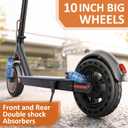 Qlaway 10/8.5" E Scooter for Adults 19 MPH Sport Escooter 350/500W Motor, Electric Scooter 15-22 Miles Range, Bearing 265 LBS/APP Control