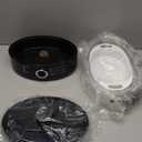 BELLA Two Tier Food Steamer with Stackable Baskets & Removable Base for Fast Simultaneous Cooking - Auto Shutoff & Boil Dry Protection, 7.4 QT, Black