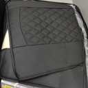 YIERTAI Tundra Seat Covers Compatible with Toyota Tundra 2008-2022 2023 2024 2025 2026 Crewmax Double Cab SR5 Limited Platinum TRD Pro Tundrasine 1794 Edition Waterproof Leather(5 PCS Full Set/Black)