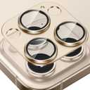 Tensea for iPhone 16 Pro/ iPhone 16 Pro Max Camera Lens Protector, Metal Aluminum Alloy Tempered Glass Cover Camera Screen Protector Accessories, Case Friendly for iPhone 16 Pro / 16 ProMax 2024