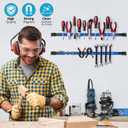 6 Pieces 24" Magnetic Tool Holder Strip, Blue Magnet Bar, Metal Tool Organizer Rack for Garage Organization, Easy To Install in Workshop, Mounting Screws Included