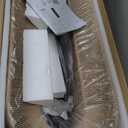 Wellmet Boho Chandelier Light Fixture 42 Inch, Farmhouse Rattan Pendant Light for Dining Room, Rustic Rectangular Chandeliers for Living Room, Bedroom, Kitchen Island (Rattan, 42 Inches)