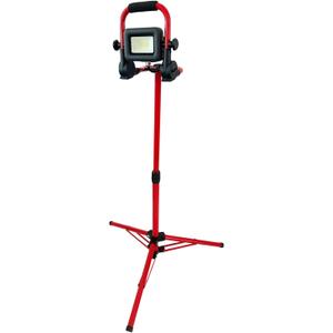 Red Rock 2000 Lumen Industrial Grade LED Work Light, Waterproof, Foldable & Adjustable, 38 Tool-Free Adjustable Tripod Stand, 5000k, for Garage, Workshop, Jobsite, Construction Site.