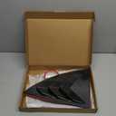 Rear Side Window Cover Louver Sport Style for Tesla Model Y 2021-2025 2026 Exterior Decoration Accessories, Triangle Window Visor & Anti-Scratch Guard (Gloss Carbon Fiber Pattern, Model Y)