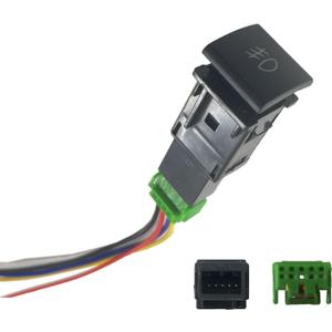 DEVMO 4-Pole 12V Push Button Switch w/LED Indicator Light Compatible with Camry:2018-2024, Corolla:2019-2021 AA1326