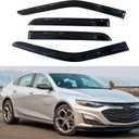 IG Window Visors Fit for 2016-2025 Chevrolet/Chevy Malibu, Out-Channel Rain Guards Vent Wind Deflectors 4PC, Car Accessories for 16-25 Malibu (Excludes 2016 Limited Model)