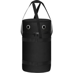 Kovshuiwe 600D Heavy Duty Propane Tank bag Fits Standard 5 lb Tank Cylinder, Outdoor Propane Tank Storage Cover with Stable Tabletop Feature UV Weather Resistant 9.06" Dia x 13.8" H