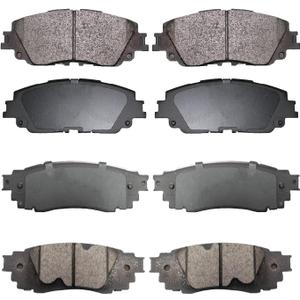 Replacement for Front and Rear Ceramic Disc Brake Pad Set 18-22 Toyota Camry Hybrid/XLE/XSE 19-22 Rav4 Lexus ES350 ES250 UX200 UX250hD1879+D2076