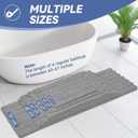 Bcoimo 24"×17" Chenille Bath Mat – Non-Slip with Backing Bath Rug Ultra-Absorbent and Machine Washable Bathroom Mat Quick-Dry Design. Ideal for Bathroom and Tub Areas
