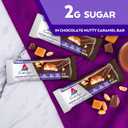 Atkins Endulge Chocolate Nutty Caramel Bar, Dessert Favorite, 2g Sugar, High in Fiber, Keto Friendly, 12 Count, Best By: 06/25/25