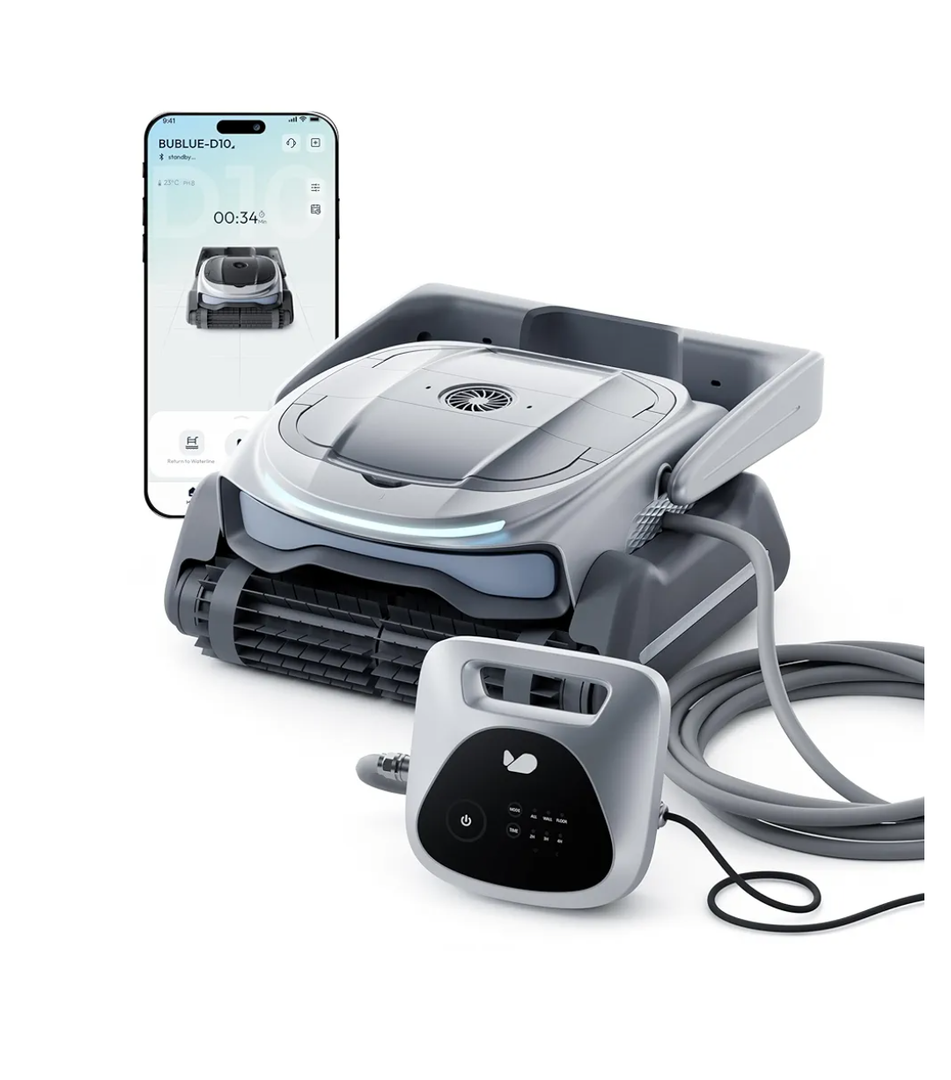 Bubot 800P Robotic Pool Cleaner, Pool Vacuum with Superior Suction, Smart Navigation, APP Control, Custom Scheduling, Wall/Waterline Cleaning, TangleEase Tech, for Pools up to 1,076 Sq.Ft
