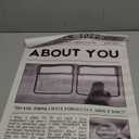 XMJJQQ Vintage The 1975 Canvas Wall Art Healy Music Being Funny in a Foreign Language Poster For Room Aesthetic Black White Song Lyric About You Wall Decor Newspaper Print For Bedroom 16x24in Unframed