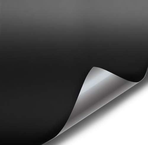 Black Matte Cast Automotive Use Bubble and Air-Free Car Wrap Vinyl Large Roll 3MIL-VViViD8 (5ft x 5ft)