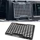 FURYENGRAVER Rear Window Storage Molle Panel Flank Kit Rear Window Protective Decoration for Jeep Wrangler 2018-2025 JL 4 Doors (Passenger side)