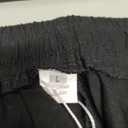 ZARLAN Breathable Men's Cotton Linen Pants Casual Lightweight Summer Beach Elastic Drawstring Waist Trousers (Black, L)