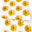 Yifely Peel & Stick Shelf Liner Removable Countertops Paper for Covering Apartment Old Drawer Cabinets, Yellow Daisy, 17.7 Inch by 9.8 Feet