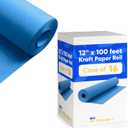 12" x 1200" (100 ft) Dark Blue Kraft Paper (Case of 16 Rolls) | 45 lbs Thickness, Made in USA Kraft Paper for School, Art Colored Paper, Gift Wrapping, Packing, Bulletin Board