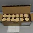 12Pcs Glass Spice Jars with Label - Square Spice Containers 4 oz - Includes Cleaning Brush & Wooden Spoon - Seasoning Jars