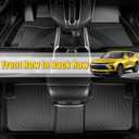 for Jeep Wrangler 4xe Floor Mats 2021 2022 2023 2024 2025 2026(4 Door, Not for JL, JK), TPE All Weather Car Floor Mats Cargo Liner Custom for Jeep Wrangler 4xe Accessories 2021-2026