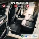 YITAMOTOR Floor Mats Fit for 2020-2026 Hyundai Sonata / 2021-2026 Kia K5 (Only FWD Models, Not for AWD/Hybrid), TPE Custom Fit All Weather Sonata Accessories for 1st & 2nd Floor Mats Set