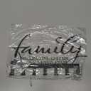 Hicarer Family Key Holder Metal Hooks Decorative Hanger Black Rack Wall Mount Organizer with Screws and Anchors for Keys Hat Kitchen Entryway Front Door Home Decor