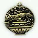 Express Medals Pack of 10 (or More) Engraved Scholastic Academic Award Medals with RWB Neck Ribbons (Design 2)