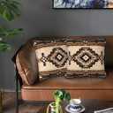 Western Aztec Pillow Covers 20x20 Set of 2, Southwest Native American Brown Throw Pillow Covers Outdoor Decorative Pillow Case for Couch Bed Sofa Cushion Home Decor