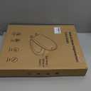 Toilet Seat Round Soft Close 16.5'', Toilet Lid Slow Close Quiet No Slam, Easy Installation & ReleaseSafe PP Material Easy Clean, Comfortable Ergonomic Design, White Plastic