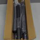 Closet Rods for Hanging Clothes, 1.3 Inch Diameter Heavy Duty Closet Rod 17-87 Inches Adjustable Clothes Hanging Rod Matte Black Closet Poles for Wardrobes, Bathroom, Windows