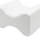Jan Bark Knee Pillow for Side Sleepers Memory Sponge Support Leg Pillow for Side Sleeping Aligns Spine, Relief for Sciatica, Back, HIPS, Knees, Joints