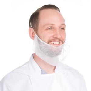 PRIME SOURCE - White Beard Guard Size: 18, 1000Pcs