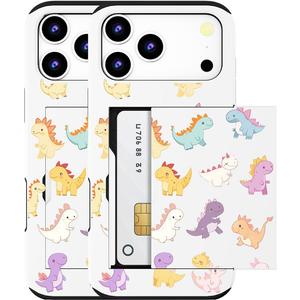 for iPhone 17 Pro / 18 Pro Case (White Cartoon Dinosaur)
