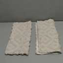 Artscope Pack of 2 Soft Plush Short Wool Velvet Decorative Throw Pillow Covers Luxury Style Cushion Covers European Pillow Shell for Sofa Bedroom Diamond Shape Cream Beige, 16x16 Inch