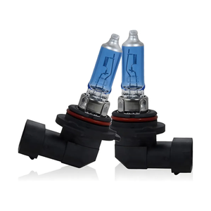 2 PCS 9006 Car Halogen Bulbs, Ultra White Light Bulbs, 12V 100W Front Fog Light Bulb, Super Bright High Beam Low Beam Bulb Auto Lights Universal for Most Cars, Trucks, SUVs (White)