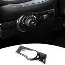 PDKLIN for Durango Headlight Switch Panel Trim Cover Compatible with Dodge Durango 2022 2023 2024 Carbon Fiber Interior Accessories