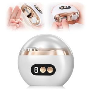 Electric Nail Clippers, 2025 Upgraded 3 in 1 Automatic Electric Nail Clipper Trimmer with Polishing for Fingers and Toes with 2 Adjustable Speeds for Seniors, Adults, Women