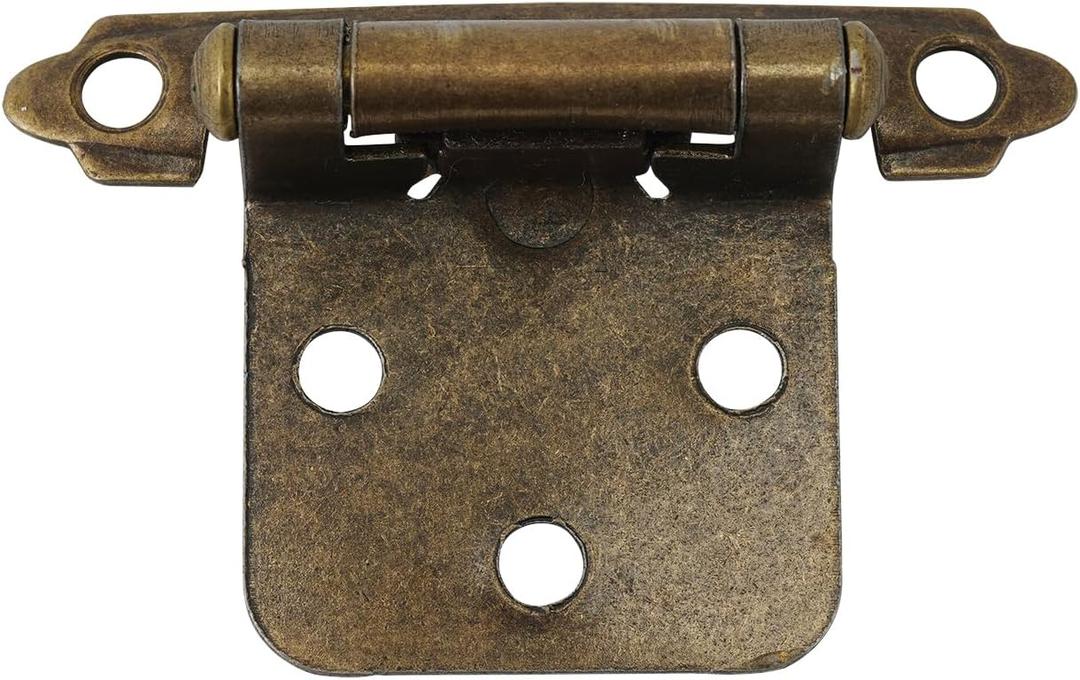 Cabinet Hinge Antique Brass Plating for Kitchen cabinets Doors, Bronze Cabinet Hingesself Closing Kitchen Cabinet Hinges,25pairs-50pcs