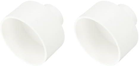 uxcell 2 Pcs UPVC Reducer Pipe Fitting, 4"x1-1/2" PVC Straight Pipe Coupling Adapter Connector for Home Sewer Plumbing Water Line, White