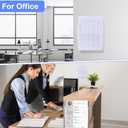 Ripeng 12 Pcs Brochure Holder 8.5 x 11 Inch Wall Mount Flyer Holder Acrylic Literature Clear Magazine Wall Display Hanging Envelope Display for Pamphlet File Home Office Supplies